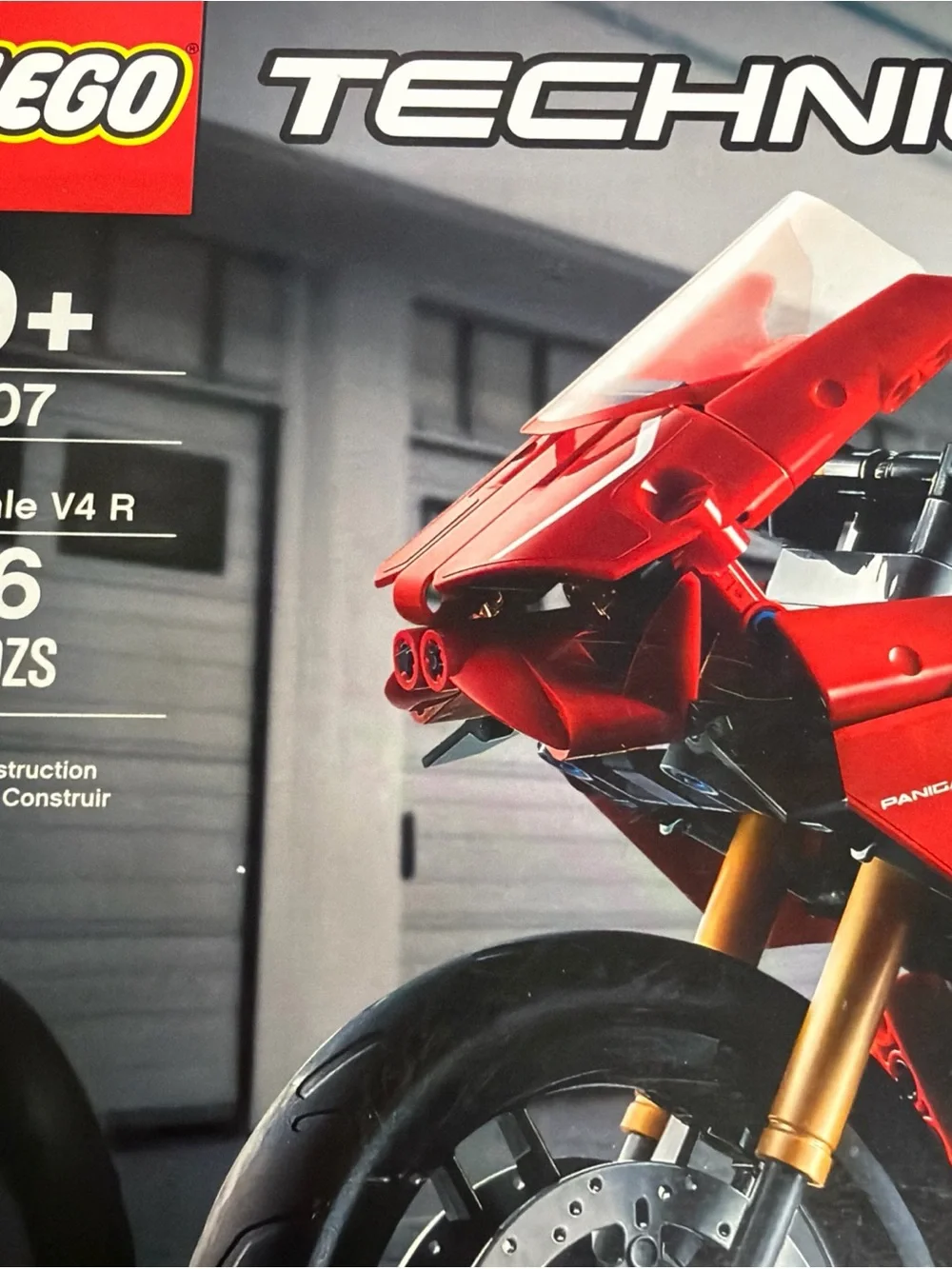 Lego Technic Ducati Panigale V4 Motorcycle in Red and Black